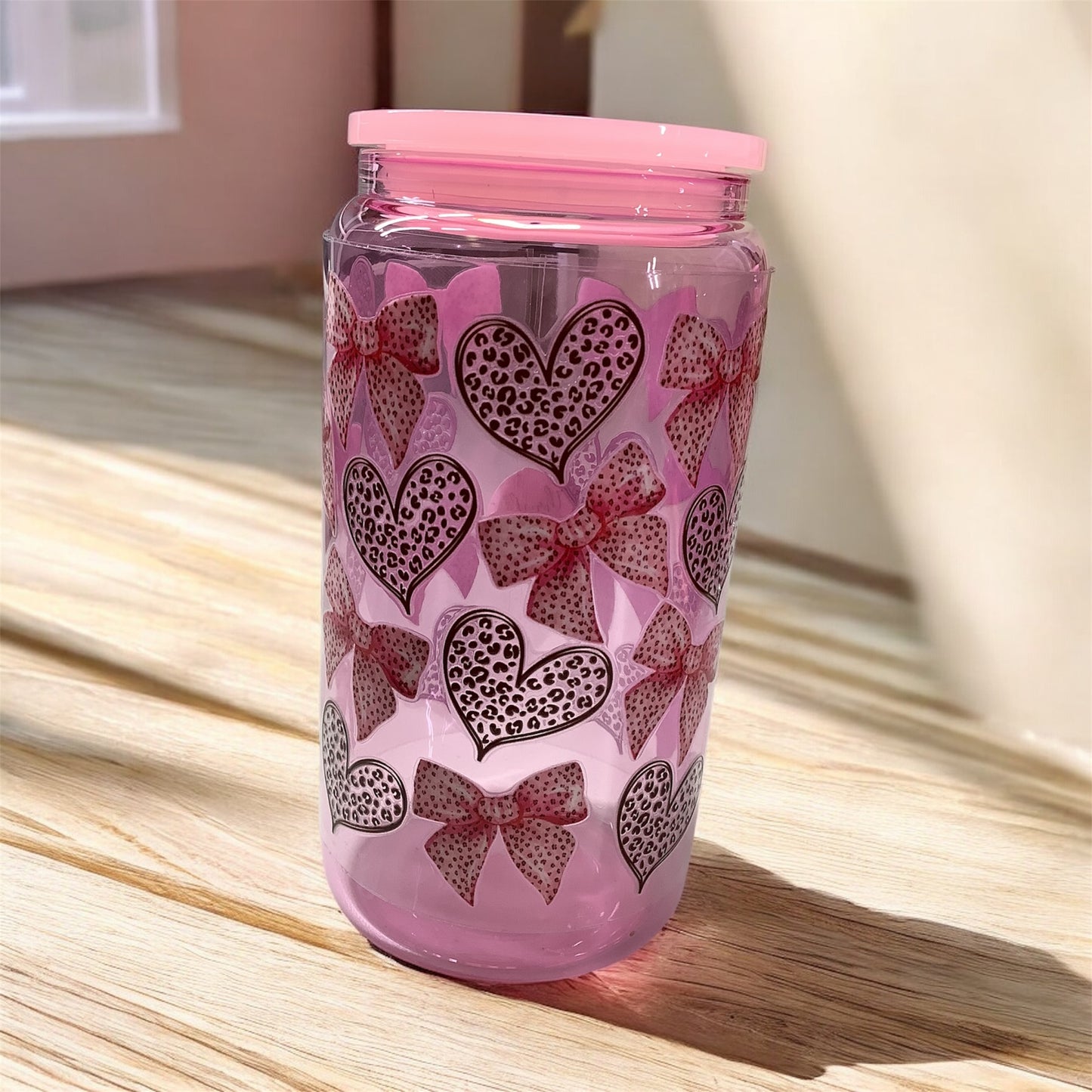 vaso de cristal de 16 onza